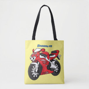 Bolso De Tela Personalizado de motocicleta roja