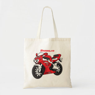 Bolso De Tela Personalizado de motocicleta roja