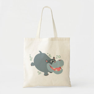 Bolso De Tela Personalizado de natación suave Hippo Bag