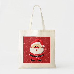 Bolso De Tela Personalizado de Navidades de Cute Santa Claus