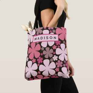 Bolso De Tela Personalizado de nombres de patrones de flechas de