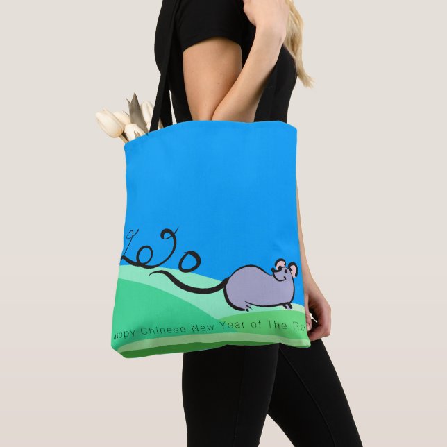 Bolso De Tela Personalizado de paisaje Ratón Rat chino Año 2020  (Detalle)