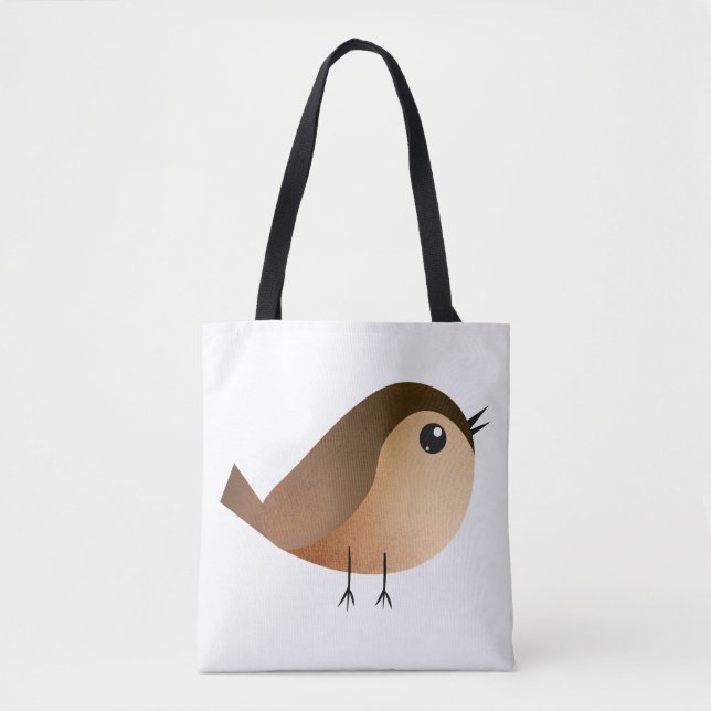 Bolso De Tela Personalizado de pájaro de Sparrow (Anverso)