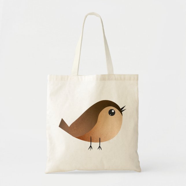 Bolso De Tela Personalizado de pájaro de Sparrow (Frente)