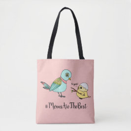 Bolso De Tela Personalizado de pájaro rosado lindo Día de la pri