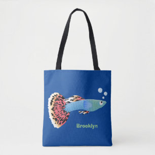 Bolso De Tela Personalizado de peces tropicales adormilados