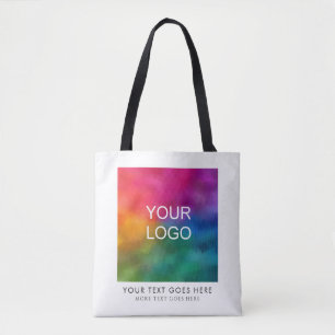 Bolso De Tela Personalizado de plantilla de texto para logotipos