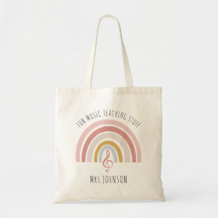 Bolso De Tela Personalizado de profesores de música gracias arco