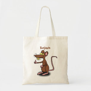 Bolso De Tela Personalizado de pulgares hacia arriba de rata mar