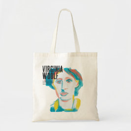 Bolso De Tela Personalizado de retrato de Virginia Woolf | Bookl