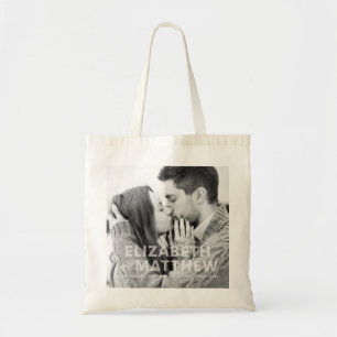 Bolso De Tela Personalizado de tipografía moderna en negrita y d
