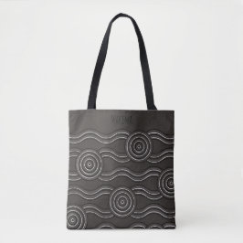 Bolso De Tela Personalizado de tormenta Monograma Nombre Sueño A