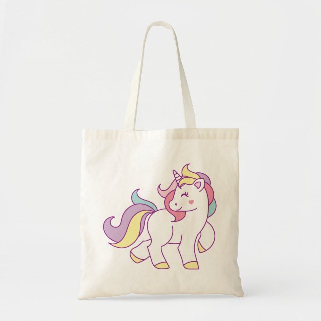Bolso De Tela Personalizado de unicornio mágico (Frente)