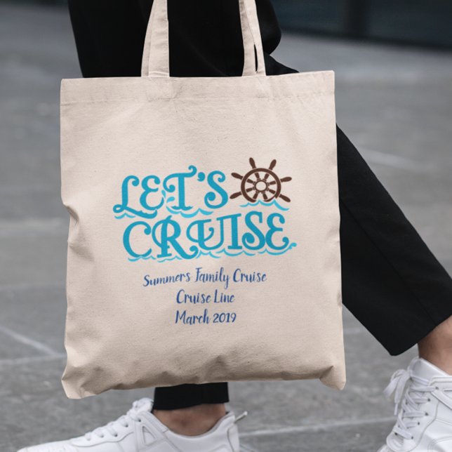 Bolso De Tela Personalizado de vacaciones de crucero familiar Na (Subido por el creador)