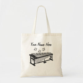 Bolso De Tela Personalizado de Vibraphone Tote Bag Percussionist