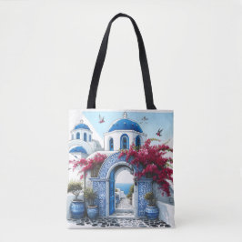 Bolso De Tela Personalizado del Aniversario del Boda Azul de la 