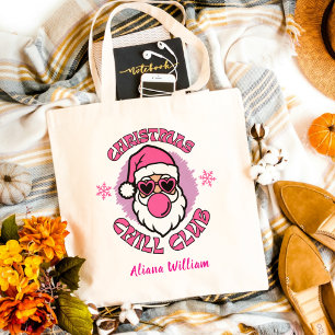 Bolso De Tela Personalizado del club infantil Rosa Funny Santa N
