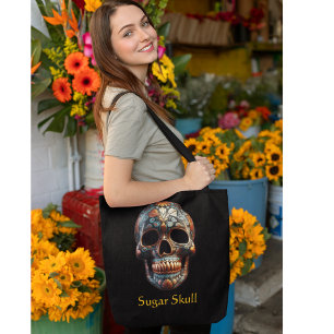 Bolso De Tela personalizado del Día de la Calavera Muerta