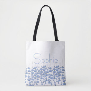 Bolso De Tela Personalizado del enjambre de mariposa azul