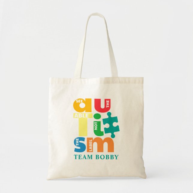 Bolso De Tela Personalizado del equipo familiar de la familia Au (Frente)