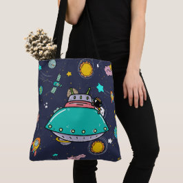 Bolso De Tela Personalizado del espacio ultraterrestre astronaut