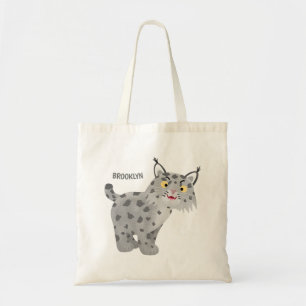 Bolso De Tela Personalizado del lince del bobcat medio
