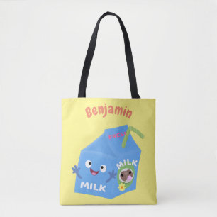 Bolso De Tela Personalizado del personaje de la caja de leche fe