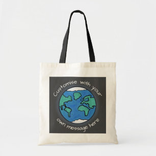 Bolso De Tela Personalizado del Planeta Tierra