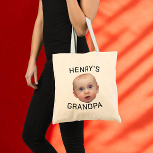 Bolso De Tela Personalizado divertida cara del bebé