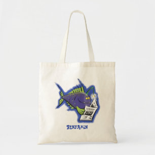 Bolso De Tela Personalizado divertida de pescados y mariscos