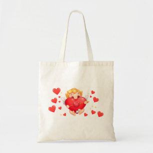 Bolso De Tela Personalizado divertido jugando ángeles por amarte