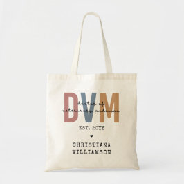 Bolso De Tela Personalizado DVM Médica de Regalos de Medicina Ve