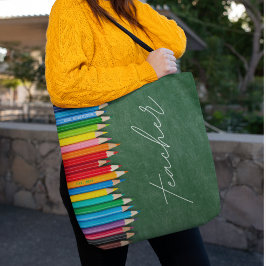 Bolso De Tela Personalizado el Chalkboard del profesor