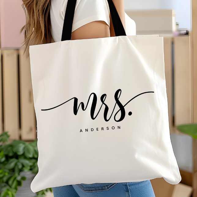 Bolso De Tela Personalizado el guión de la novia recién casada B (Subido por el creador)