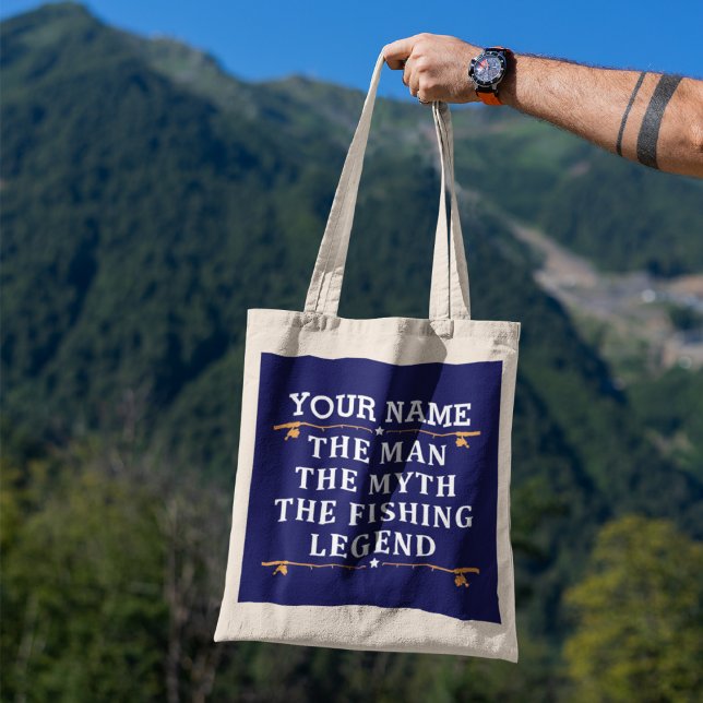 Bolso De Tela Personalizado El Hombre El Mito De La Leyenda Pesq (Subido por el creador)