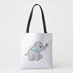 Bolso De Tela Personalizado elefante patrón elefante dibujado a