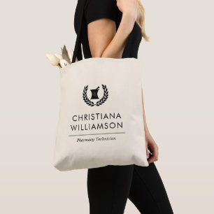 Bolso De Tela Personalizado Elegante Farmacia Farmacéutica Perso