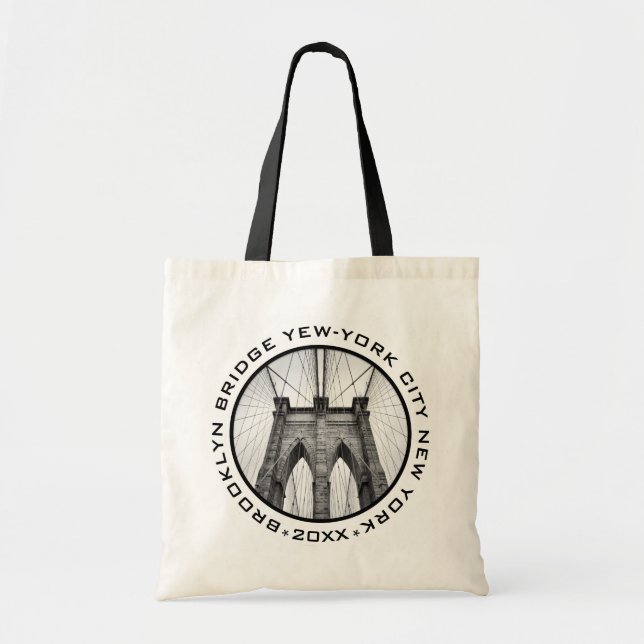 Bolso De Tela Personalizado emblemático de la ciudad de Nueva Yo (Frente)