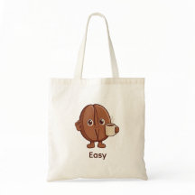 Personalizado Fácil Cute Carácter de Grano de Caf