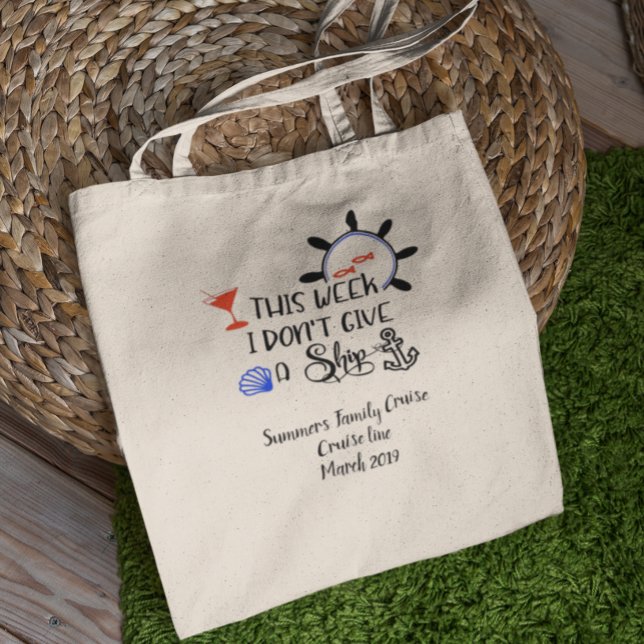 Bolso De Tela Personalizado Familia Cruise Funny Ship Personaliz (Subido por el creador)