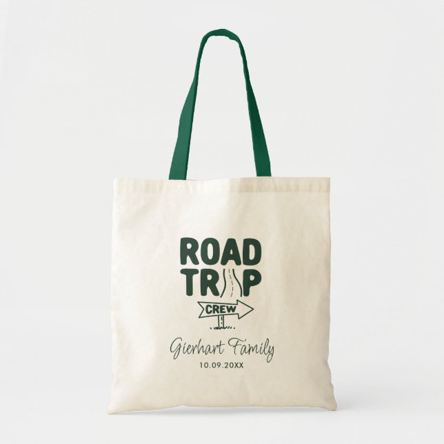 Bolso De Tela Personalizado Familia Reunión Viaje por carretera  (Frente)