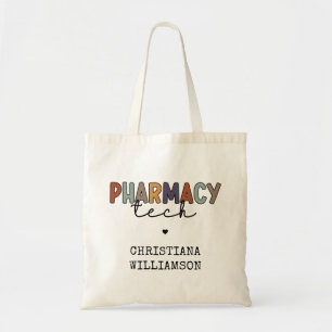 Bolso De Tela Personalizado Farmacia Tecnología Retro Técnico Fa