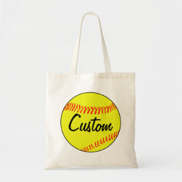 Bolso De Tela Personalizado Fastpitch Softball Tote Bag