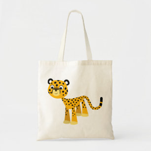Bolso De Tela Personalizado feliz lindo Cheetah Bag