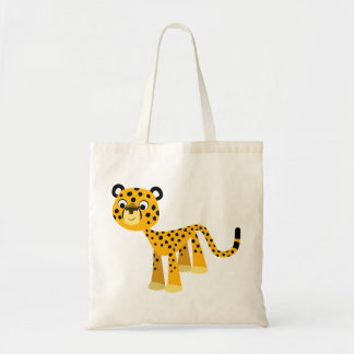 Bolso De Tela Personalizado feliz lindo Cheetah Bag