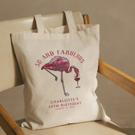 Bolso De Tela Personalizado Flamingo 50.ª franja de Novedad de c