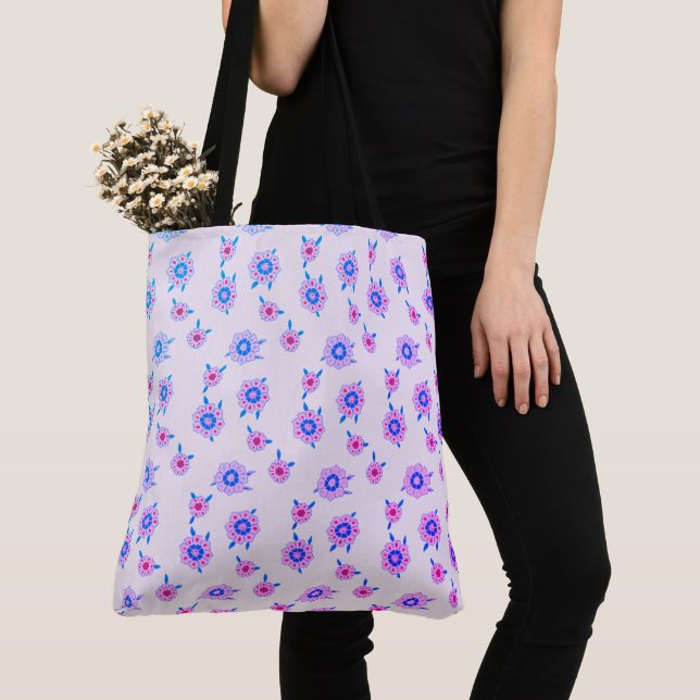 Bolso De Tela Personalizado floral cuta (Detalle)