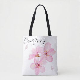 Bolso De Tela Personalizado floral de Bonito con flores de cerez