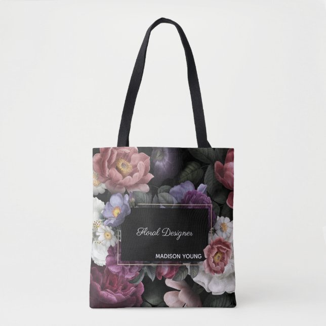 Bolso De Tela Personalizado Florist Shop (Anverso)