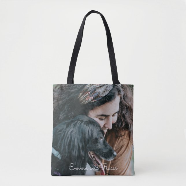 Bolso De Tela Personalizado Foto 2 a la cara (Anverso)